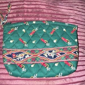 Vera Bradley Rare Golf Green Small Cosmetic NWOT